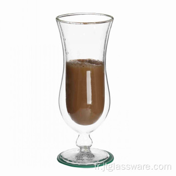 Tasses en verre à double paroi de poids borosilicaté